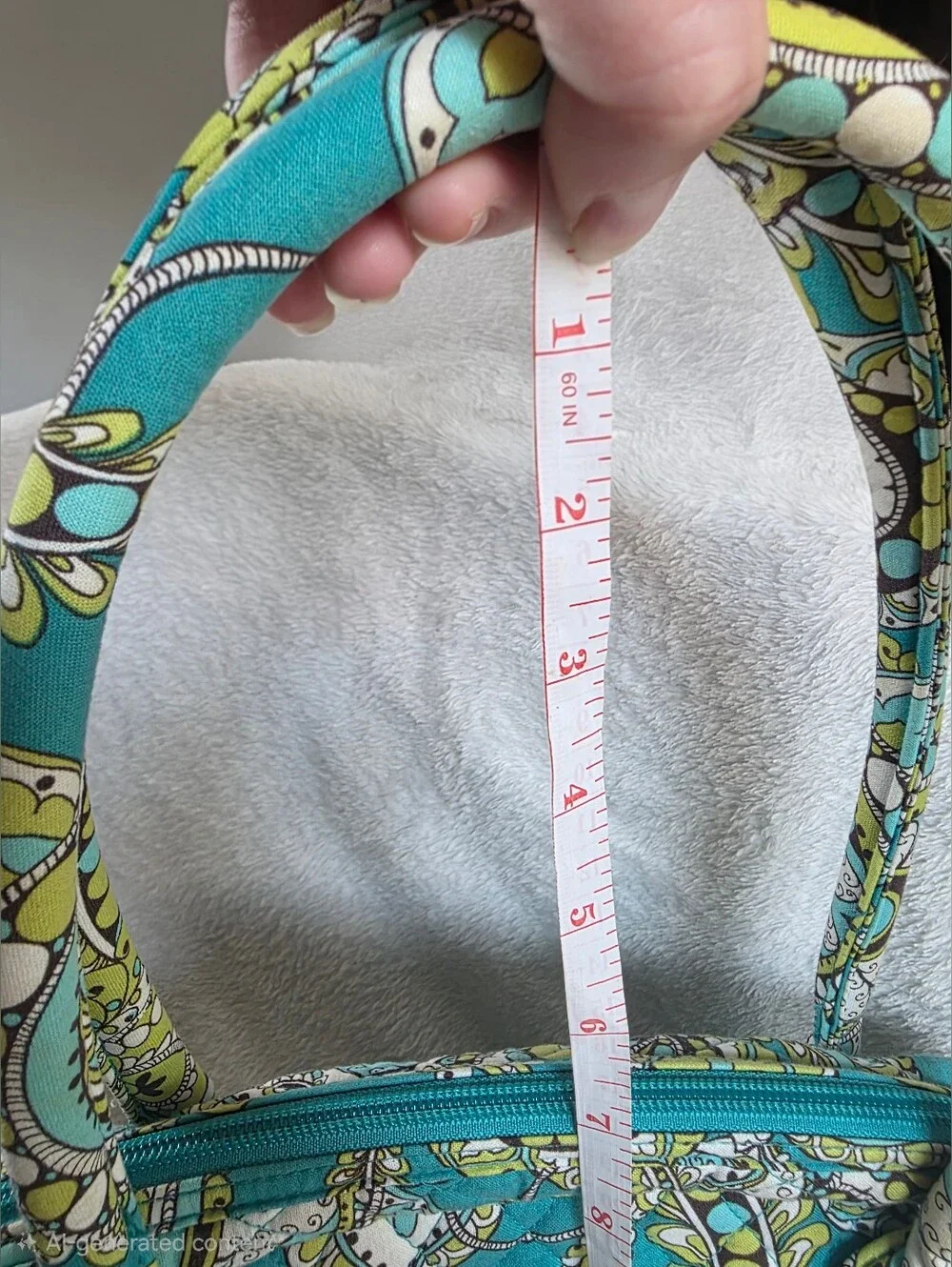 Vera Bradley Blue Paisley Tote Bag & Matching Zip Card Wallet Set EUC